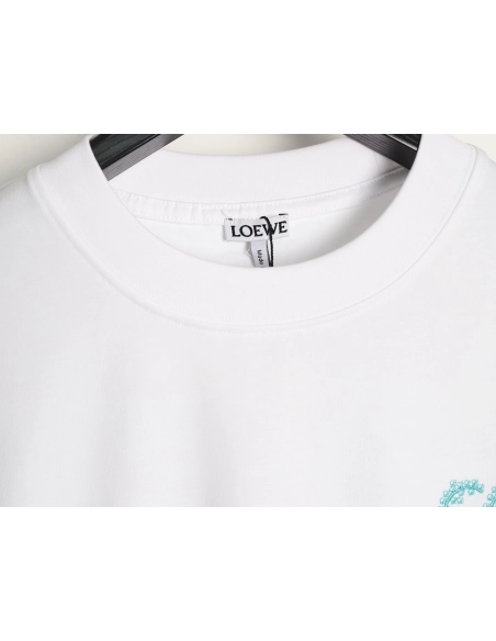 Loewe Thorns Logo Embroidered Short-Sleeve T-Shirt,Loewe