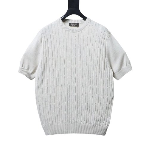 Loro Piana Crew-Neck Short-Sleeve Knit TSK1,Loro Piana