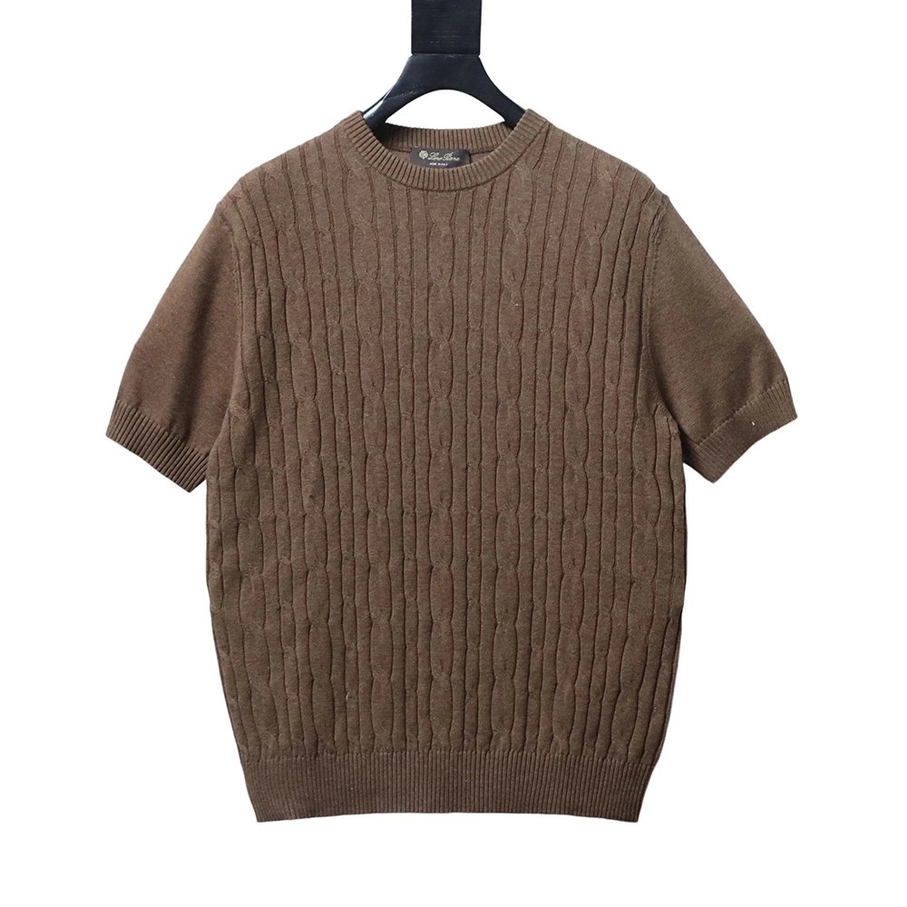 Loro Piana Crew-Neck Short-Sleeve Knit,Loro Piana