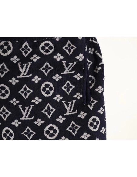 Louis Vuitton All-Over Monogram Jacquard Knit Shorts,Louis Vuitton