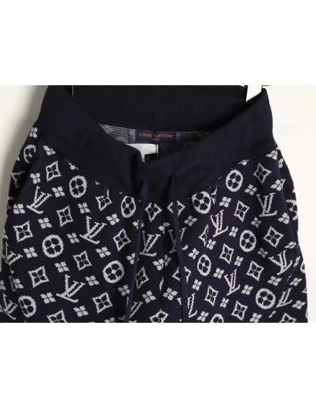 Louis Vuitton All-Over Monogram Jacquard Knit Shorts,Louis Vuitton