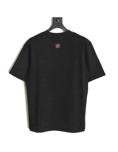 Louis Vuitton Chest Signature Embroidery Short-Sleeve Shirt TSK1,Louis Vuitton