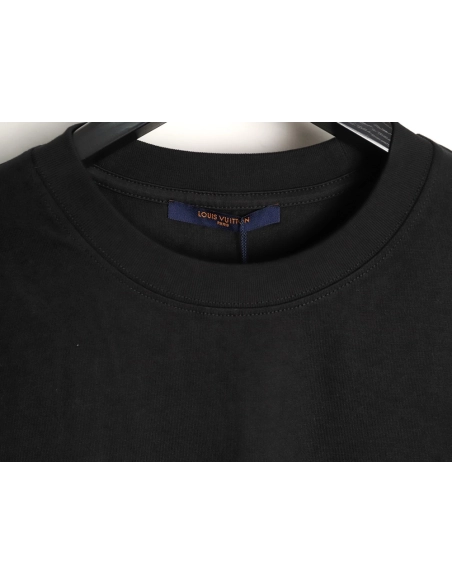 Louis Vuitton Chest Signature Embroidery Short-Sleeve Shirt TSK1,Louis Vuitton