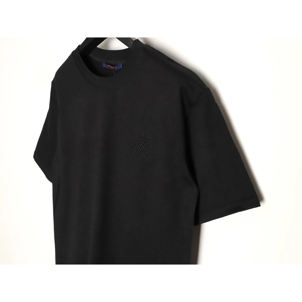 Louis Vuitton Chest Signature Embroidery Short-Sleeve Shirt TSK1,Louis Vuitton