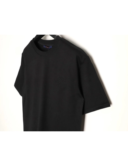 Louis Vuitton Chest Signature Embroidery Short-Sleeve Shirt TSK1,Louis Vuitton