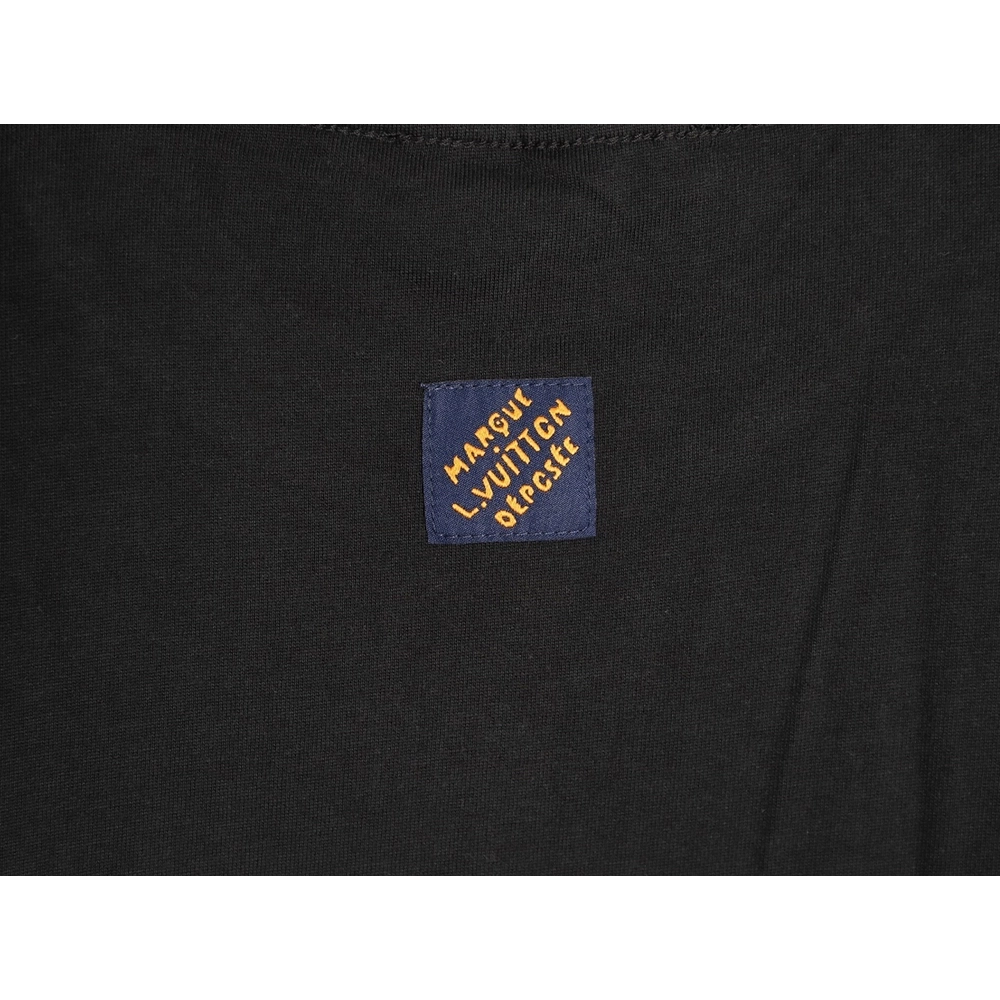 Louis Vuitton Chest Signature Embroidery Short-Sleeve Shirt TSK1,Louis Vuitton