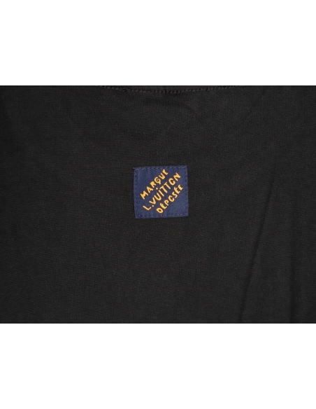 Louis Vuitton Chest Signature Embroidery Short-Sleeve Shirt TSK1,Louis Vuitton