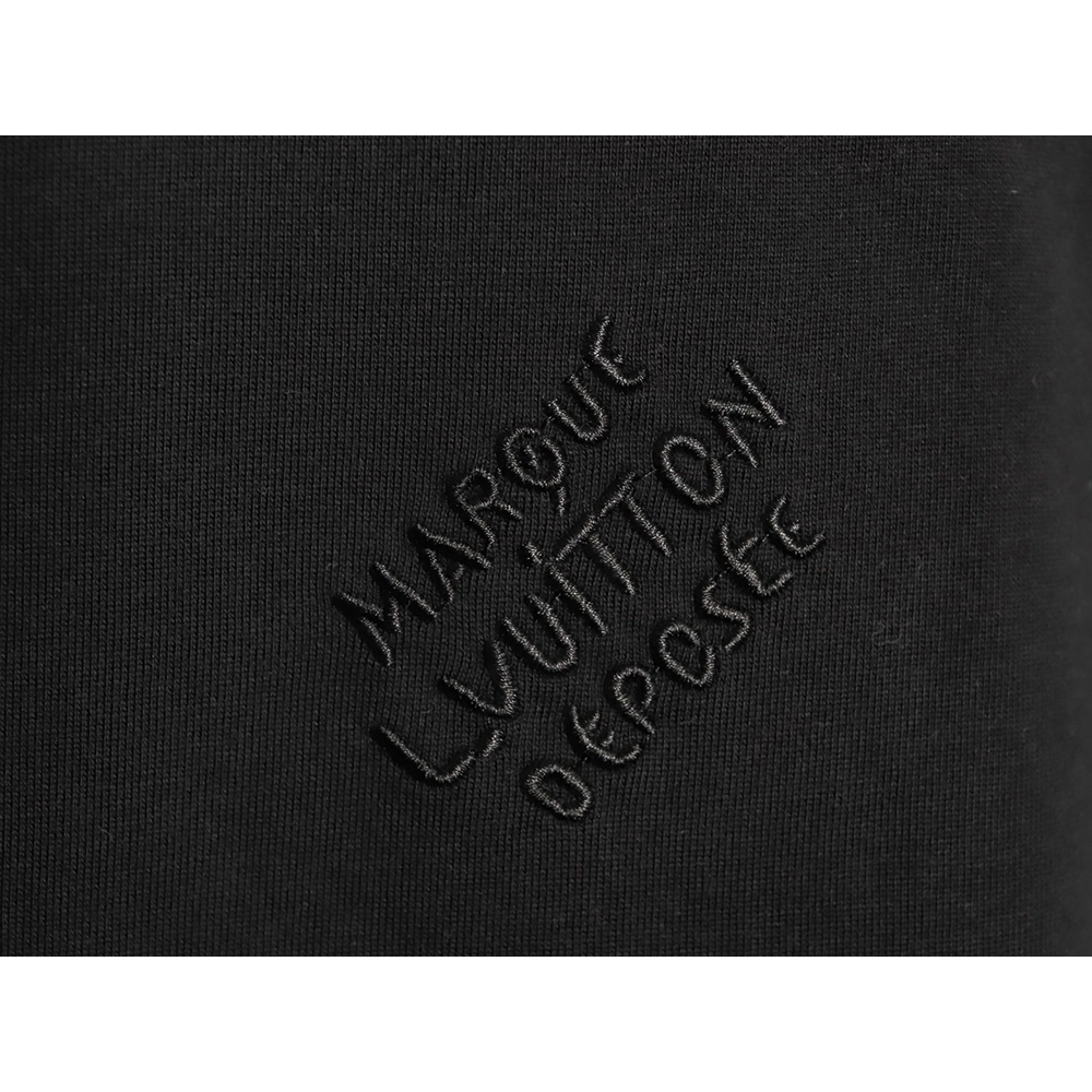 Louis Vuitton Chest Signature Embroidery Short-Sleeve Shirt TSK1,Louis Vuitton