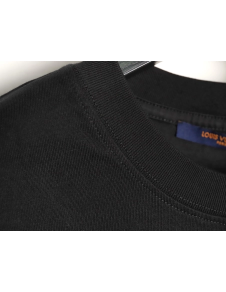 Louis Vuitton Chest Signature Embroidery Short-Sleeve Shirt TSK1,Louis Vuitton