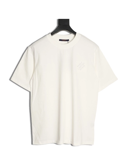 Louis Vuitton Chest Signature Embroidery Short-Sleeve Shirt,Louis Vuitton