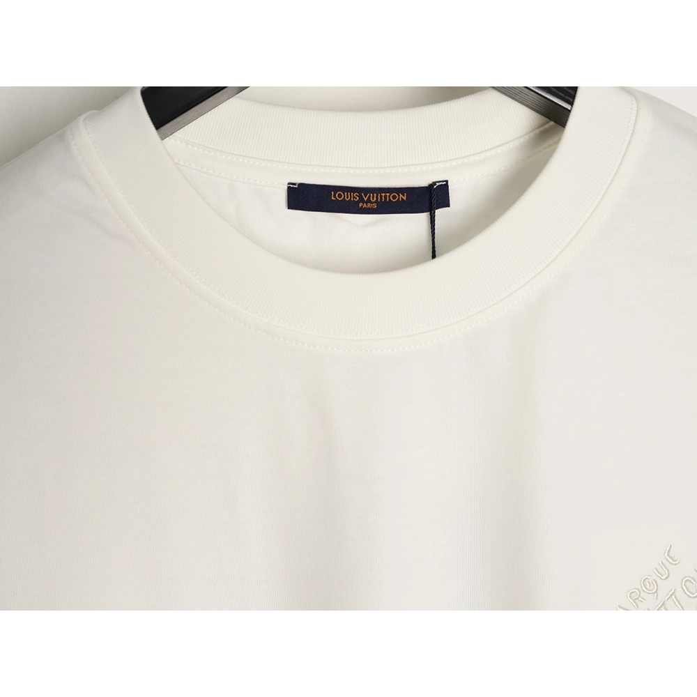 Louis Vuitton Chest Signature Embroidery Short-Sleeve Shirt,Louis Vuitton