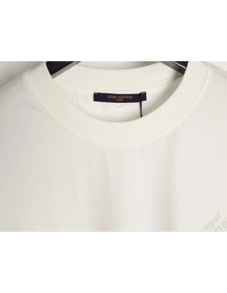 Louis Vuitton Chest Signature Embroidery Short-Sleeve Shirt,Louis Vuitton