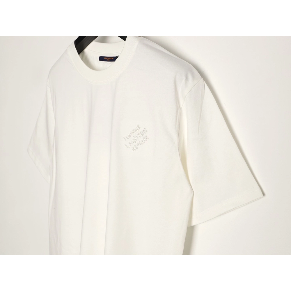 Louis Vuitton Chest Signature Embroidery Short-Sleeve Shirt,Louis Vuitton