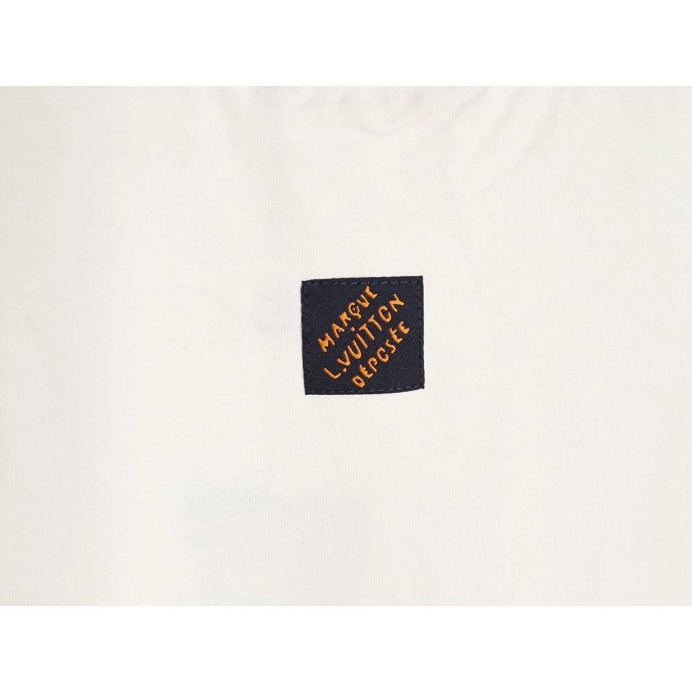 Louis Vuitton Chest Signature Embroidery Short-Sleeve Shirt,Louis Vuitton