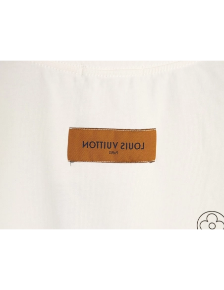 Louis Vuitton Dashed-Line Three-Flower Short-Sleeve T-Shirt,Louis Vuitton