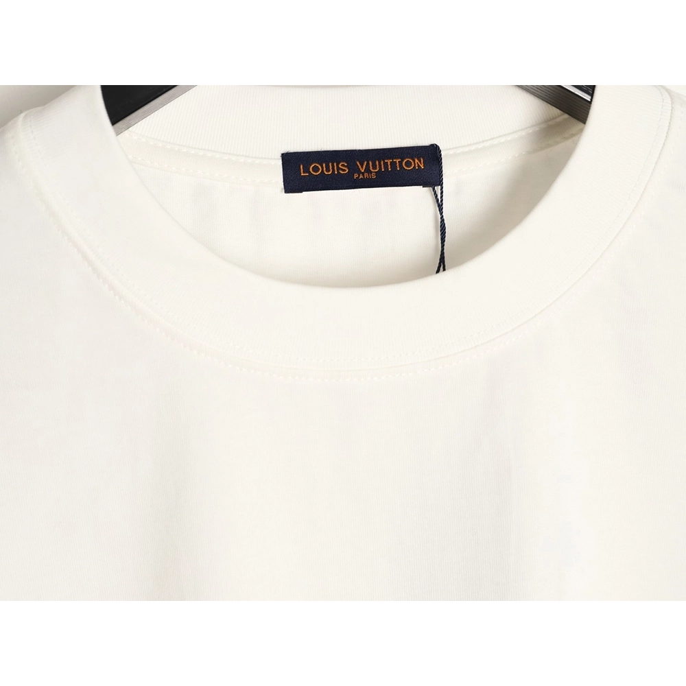 Louis Vuitton Dashed-Line Three-Flower Short-Sleeve T-Shirt,Louis Vuitton
