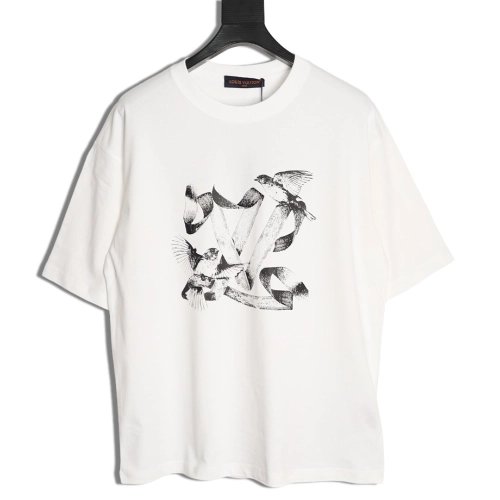 Louis Vuitton dove print short-sleeved shirt,Louis Vuitton