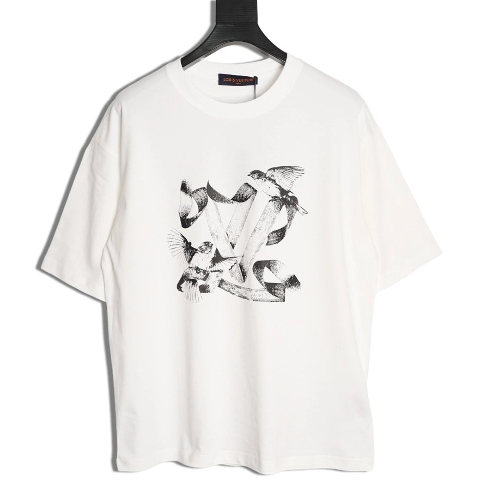 Louis Vuitton dove print short-sleeved shirt,Louis Vuitton