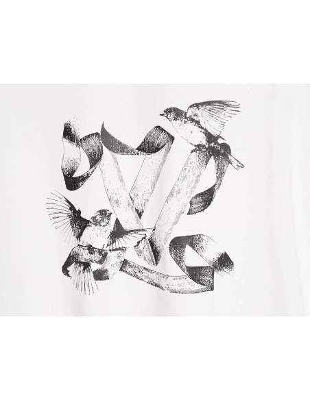 Louis Vuitton dove print short-sleeved shirt,Louis Vuitton