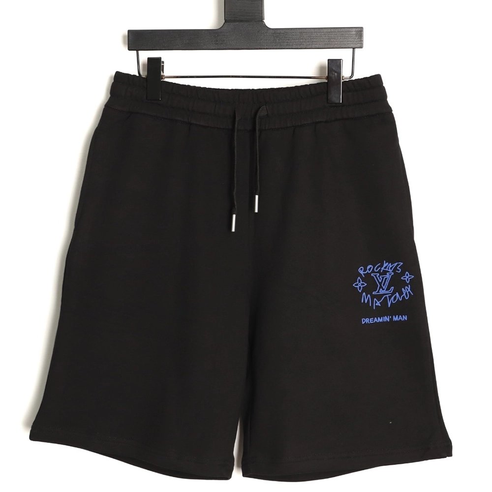 Louis Vuitton "Dreamer" Graffiti Slogan Print Shorts,Louis Vuitton