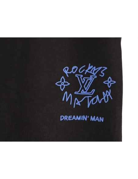 Louis Vuitton "Dreamer" Graffiti Slogan Print Shorts,Louis Vuitton