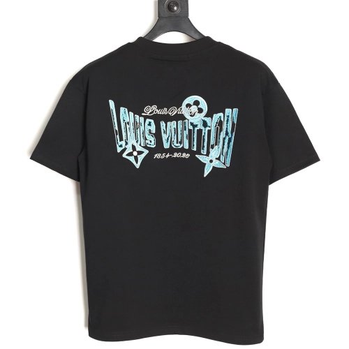Louis Vuitton Embroidered Logo Short-Sleeve Top TSK1,Louis Vuitton