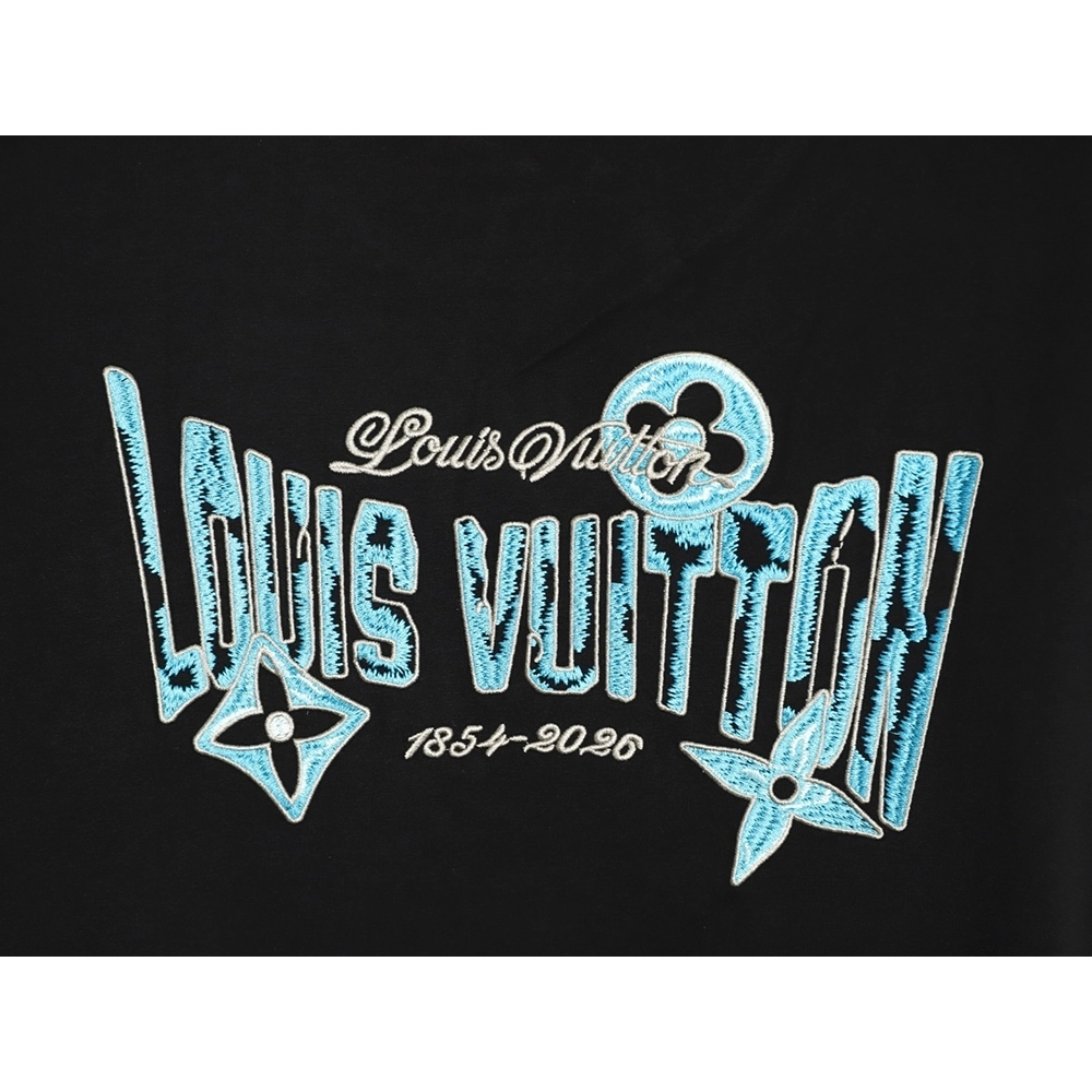 Louis Vuitton Embroidered Logo Short-Sleeve Top TSK1,Louis Vuitton