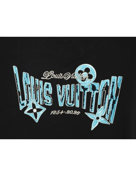 Louis Vuitton Embroidered Logo Short-Sleeve Top TSK1,Louis Vuitton