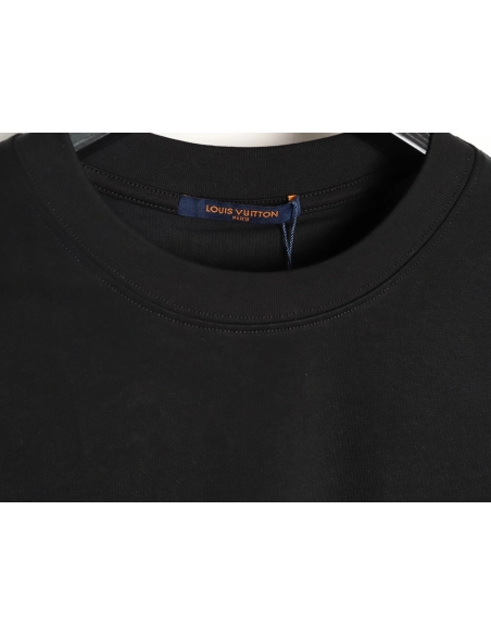 Louis Vuitton Embroidered Logo Short-Sleeve Top TSK1,Louis Vuitton