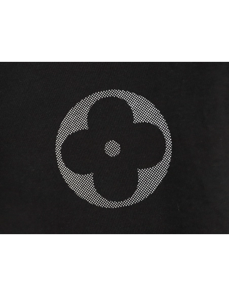 Louis Vuitton Flocked Logo Short-Sleeve T-Shirt TSK1,Louis Vuitton