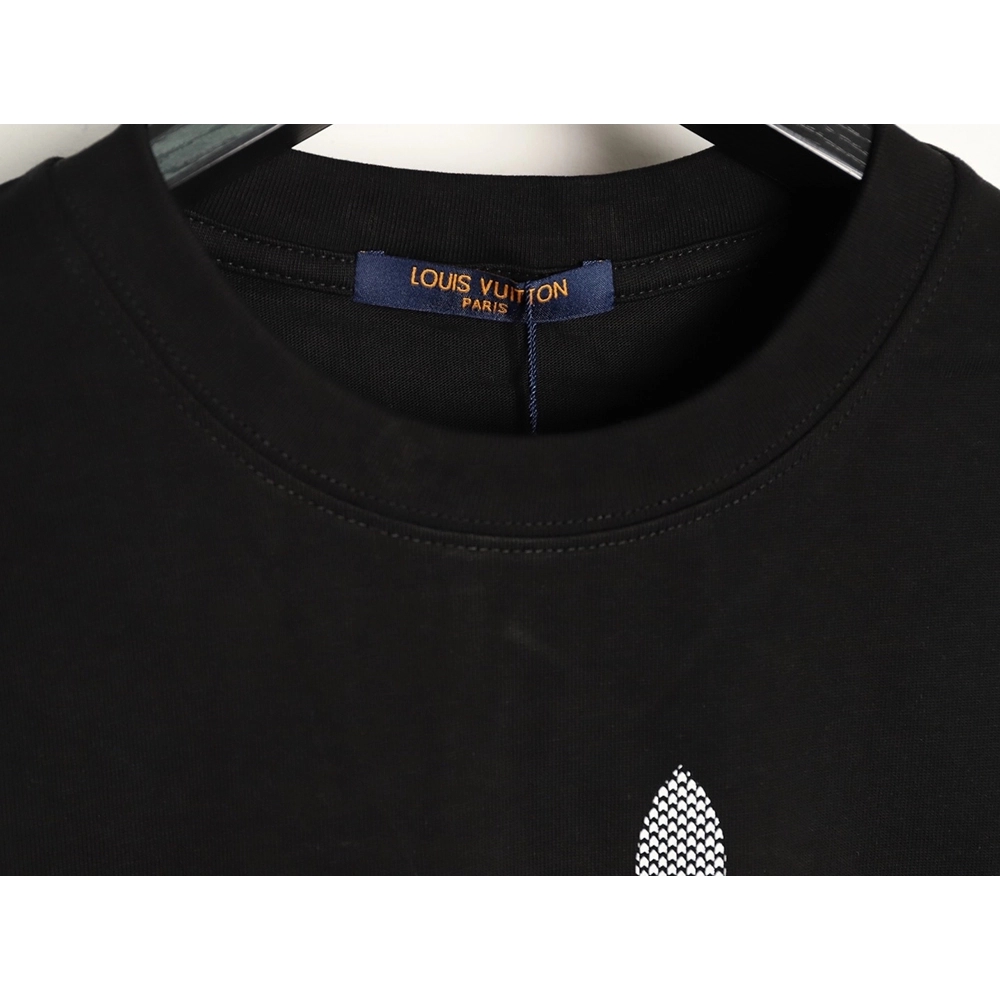 Louis Vuitton Flocked Logo Short-Sleeve T-Shirt TSK1,Louis Vuitton