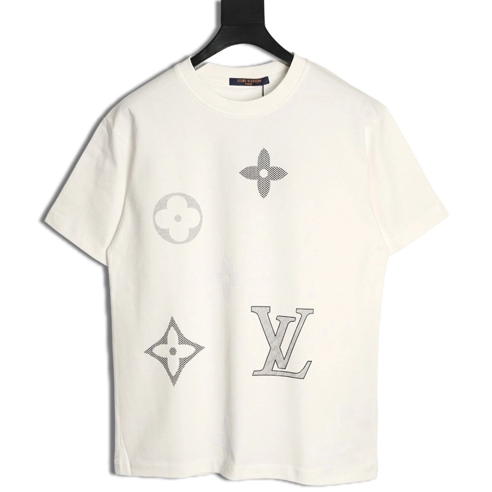 Louis Vuitton Flocked Logo Short-Sleeve T-Shirt,Louis Vuitton