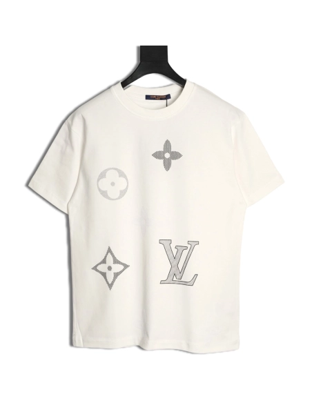 Louis Vuitton Flocked Logo Short-Sleeve T-Shirt,Louis Vuitton