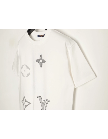 Louis Vuitton Flocked Logo Short-Sleeve T-Shirt,Louis Vuitton