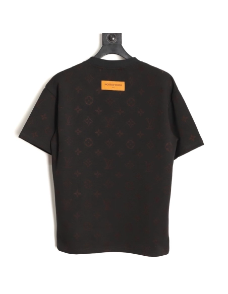 Louis Vuitton full monogram burnout short-sleeved shirt TSK4,Louis Vuitton