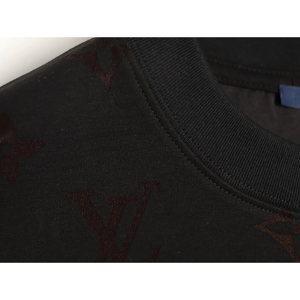 Louis Vuitton full monogram burnout short-sleeved shirt TSK4,Louis Vuitton