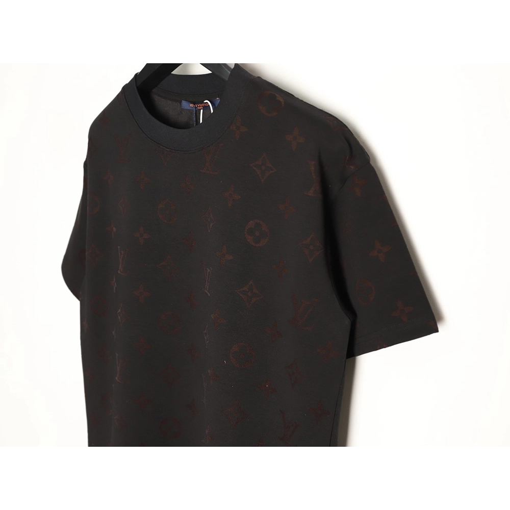 Louis Vuitton full monogram burnout short-sleeved shirt TSK4,Louis Vuitton