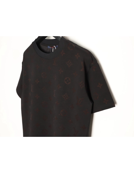 Louis Vuitton full monogram burnout short-sleeved shirt TSK4,Louis Vuitton