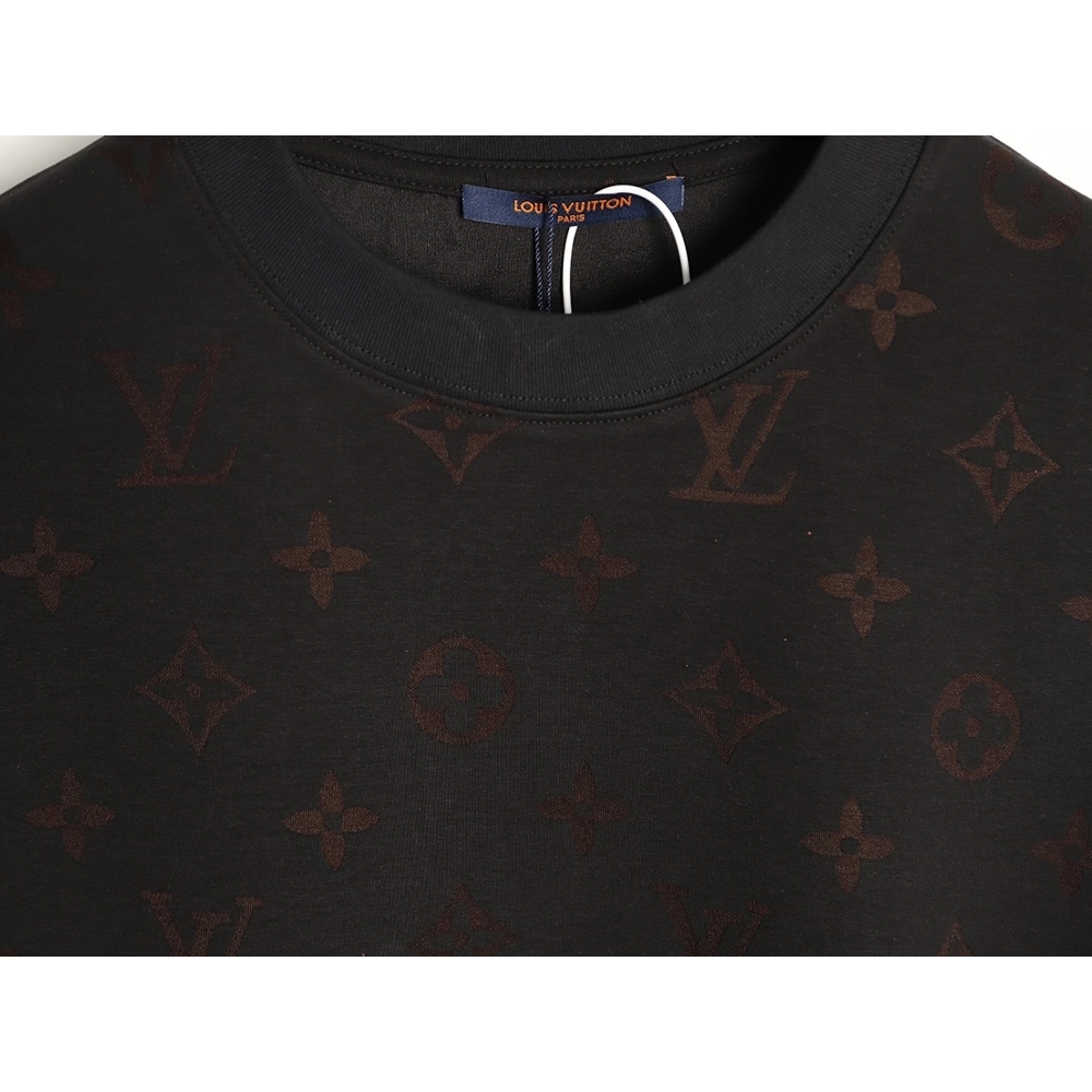 Louis Vuitton full monogram burnout short-sleeved shirt TSK4,Louis Vuitton
