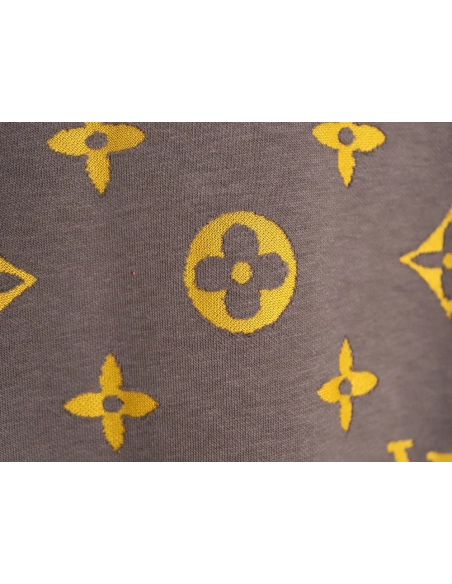 Louis Vuitton full monogram burnout short-sleeved shirt TSK3,Louis Vuitton