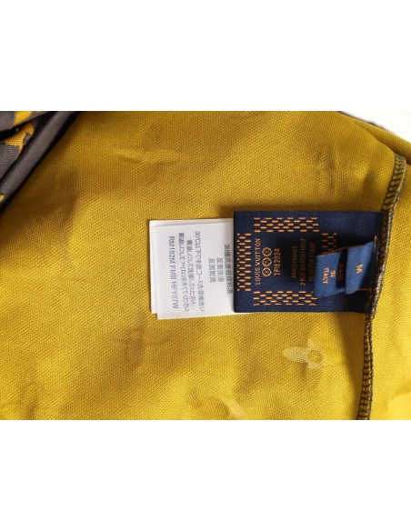 Louis Vuitton full monogram burnout short-sleeved shirt TSK3,Louis Vuitton