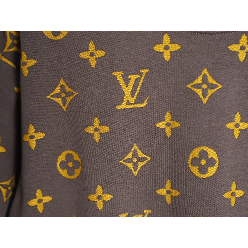 Louis Vuitton full monogram burnout short-sleeved shirt TSK3,Louis Vuitton