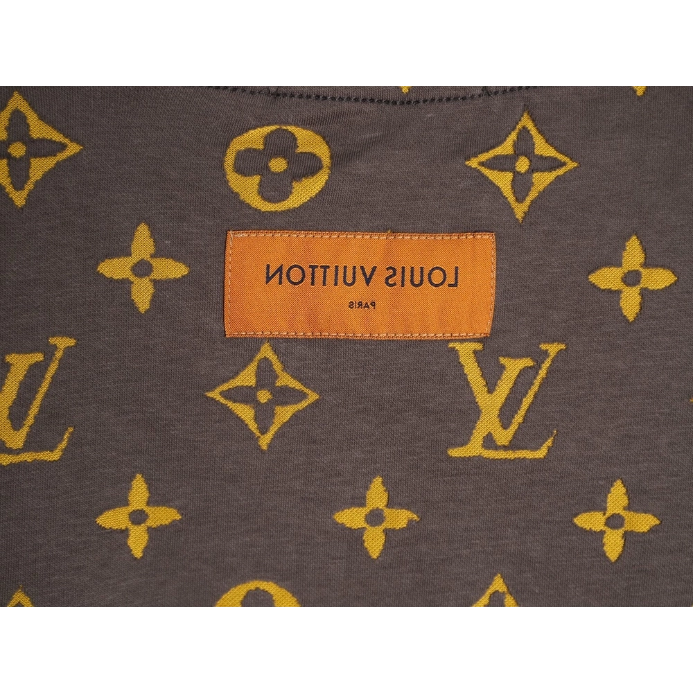 Louis Vuitton full monogram burnout short-sleeved shirt TSK3,Louis Vuitton