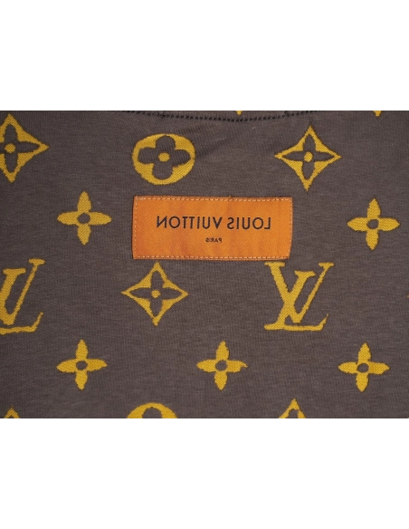 Louis Vuitton full monogram burnout short-sleeved shirt TSK3,Louis Vuitton