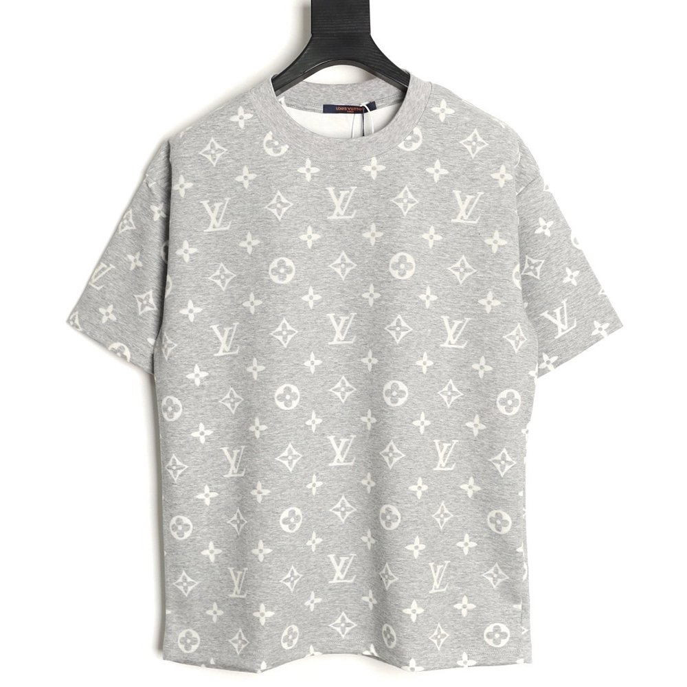 Louis Vuitton full monogram burnout short-sleeved shirt TSK2,Louis Vuitton