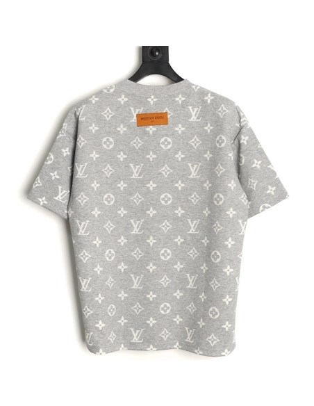 Louis Vuitton full monogram burnout short-sleeved shirt TSK2,Louis Vuitton