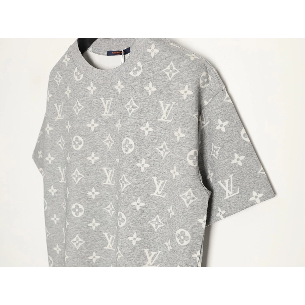 Louis Vuitton full monogram burnout short-sleeved shirt TSK2,Louis Vuitton