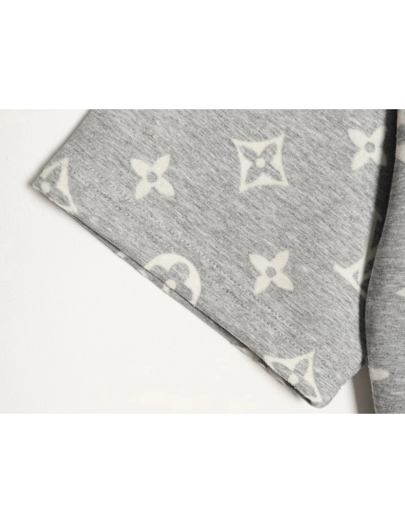 Louis Vuitton full monogram burnout short-sleeved shirt TSK2,Louis Vuitton