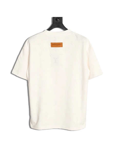 Louis Vuitton full monogram burnout short-sleeved shirt TSK1,Louis Vuitton