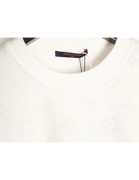 Louis Vuitton full monogram burnout short-sleeved shirt TSK1,Louis Vuitton